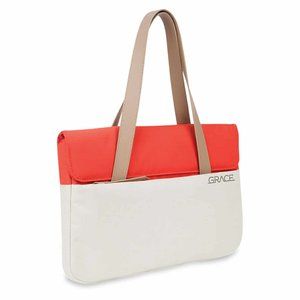 NWT STM Grace Deluxe 15'' Laptop Sleeve Straps Macbook/Notebook/iPad Coral Cream